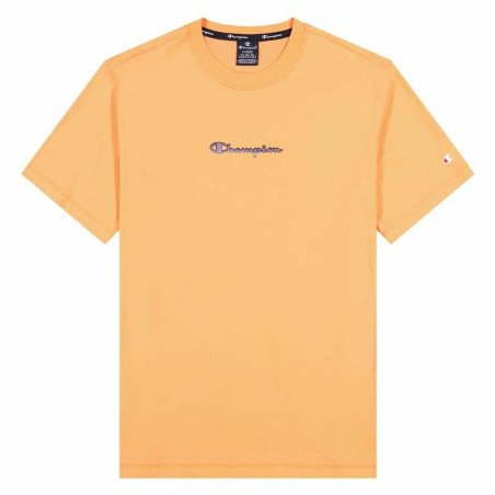 Short Sleeve T-Shirt Champion Crewneck M Orange