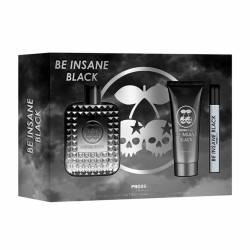 Men's Perfume Set Pacha Ibiza Be Insane Black Men 3 Pieces