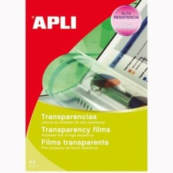 Printer Labels Apli White Transparent 20 Sheets 210 x 297 mm