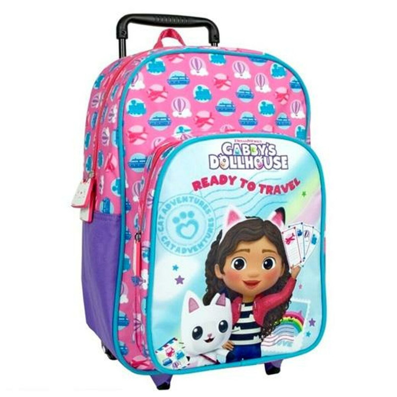 School Rucksack with Wheels Gabby's Dollhouse