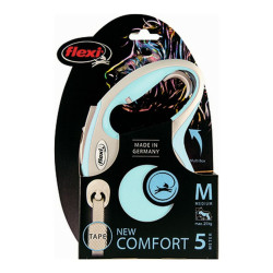 Dog Lead Flexi NEW COMFORT Light Blue XS size