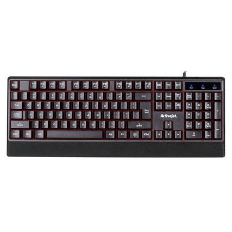 Keyboard Activejet K-3255 Black Monochrome QWERTY