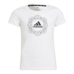 Child's Short Sleeve T-Shirt Adidas Graphic White