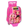 School Rucksack with Wheels Rainbow High Fuchsia (22 x 28 x 10 cm)