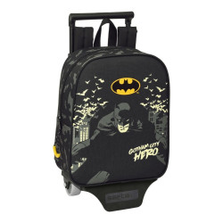 School Rucksack with Wheels Batman Hero Black (22 x 28 x 10 cm)