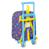 School Rucksack with Wheels SuperThings Guardians of Kazoom Purple Yellow (22 x 28 x 10 cm)