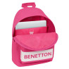 Laptop Backpack Benetton  benetton  Fuchsia (31 x 41 x 16 cm)