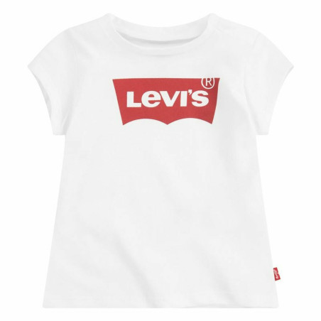 Child's Short Sleeve T-Shirt Levi's Batwing Logo White