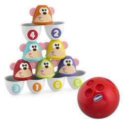 Bowling Game Monkey Strike Chicco (7 pcs)