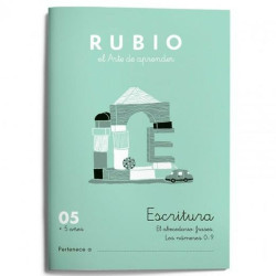 Writing and calligraphy notebook Rubio Nº05 A5 Spanish 20 Sheets (10 Units)