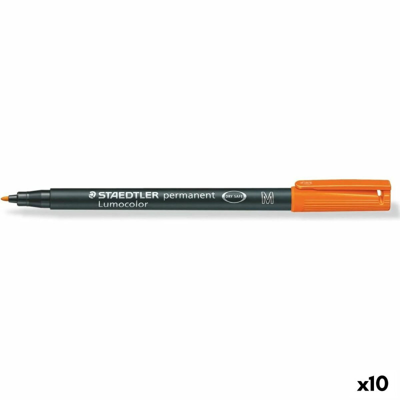 Permanent marker Staedtler Lumocolor 317 M Orange (10 Units)