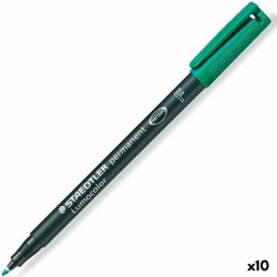 Permanent marker Staedtler Lumocolor 318 F Green (10 Units)