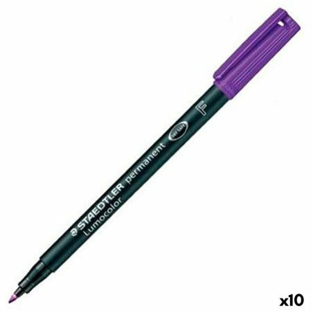 Permanent marker Staedtler Lumocolor Permanent 318 F Violet (10 Units)