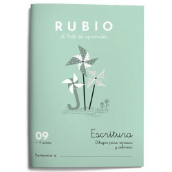 Writing and calligraphy notebook Rubio Nº9 A5 Spanish (10 Units)