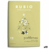 Maths exercise book Rubio Nº12 A5 Spanish 20 Sheets (10 Units)