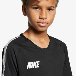 Child's Short Sleeve T-Shirt Nike Breathe Dri-FIT Squad Black