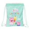 Backpack with Strings Peppa Pig Ice cream Pink Mint 26 x 34 x 1 cm