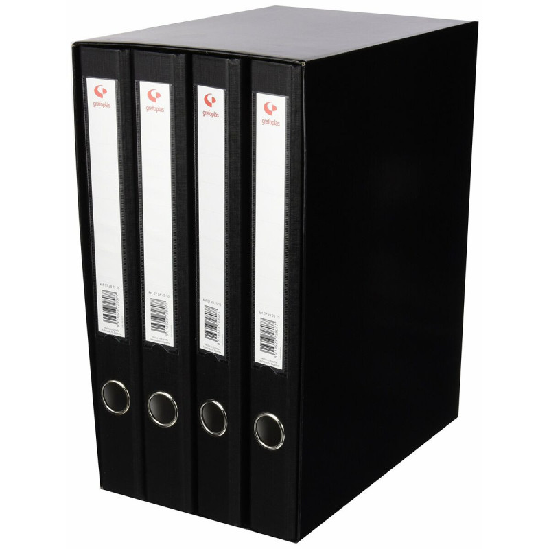 Lever Arch File Grafoplas 25 mm Modular Black 35 x 29 x 18 cm