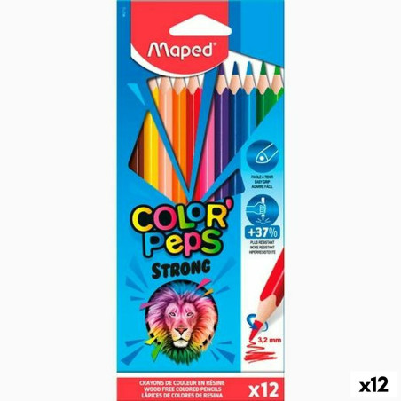 Colouring pencils Maped Color' Peps Strong Multicolour 12 Pieces (12 Units)