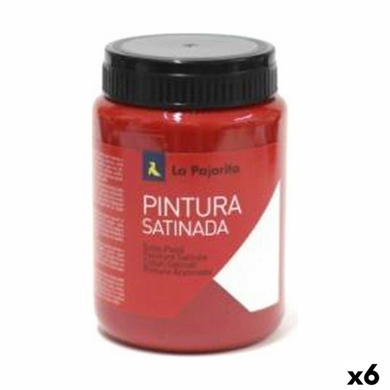 Tempera La Pajarita L-07 Vermilion 6 Pieces Red School Satin finish