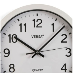 Wall Clock Versa White Plastic Quartz 4,3 x 30 x 30 cm