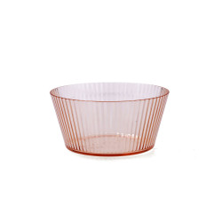 Bowl Quid Sunset Coral Plastic 15 cm (12 Units)