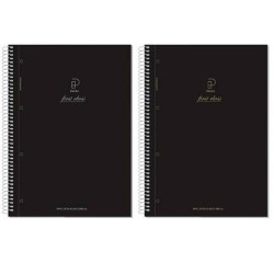 Notebook Pacsa First Class 4 Units Black A5 120 Sheets