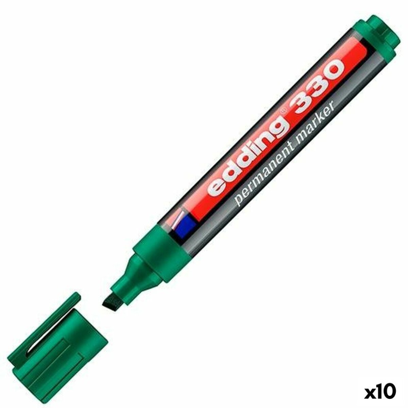 Permanent marker Edding 330 Green (10 Units)