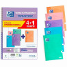 Set of exercise books Oxford Write&Erase 5 Pieces Multicolour Din A4 80 Sheets