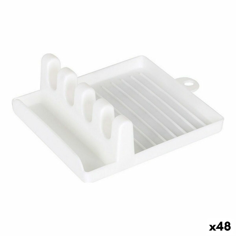 Kitchen Utensils Stand Quttin White 14 x 12,5 cm (48 Units)