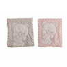 Baby blanket Bear Pink Embroidery Double