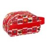 School Toilet Bag Cars Let's race White Red 26 x 15 x 12 cm