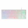 Keyboard Mars Gaming MK023 TKL FRGB White