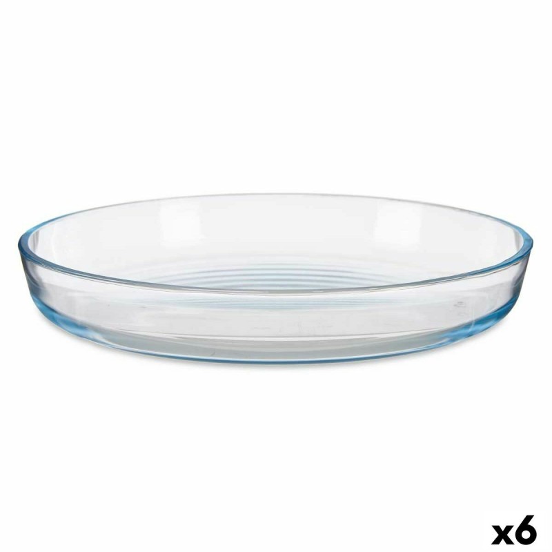 Baking tray Transparent Borosilicate Glass 31,5 x 5 x 31,5 cm (6 Units)