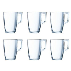 Set of Mugs Luminarc Nuevo Transparent Glass 320 ml (6 Pieces)