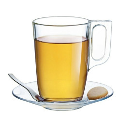 Set of Mugs Luminarc Nuevo Transparent Glass 320 ml (6 Pieces)