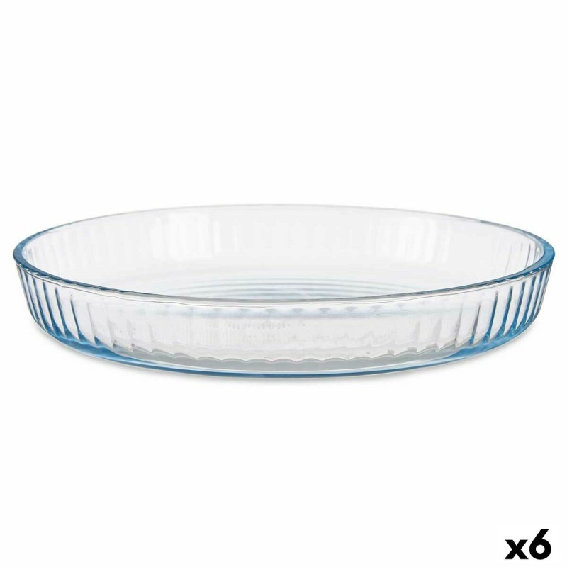 Baking tray Transparent Borosilicate Glass 31,2 x 5 x 5 cm (6 Units)