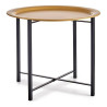 Side table Black Golden Metal (52,5 x 44 x 52,5 cm)