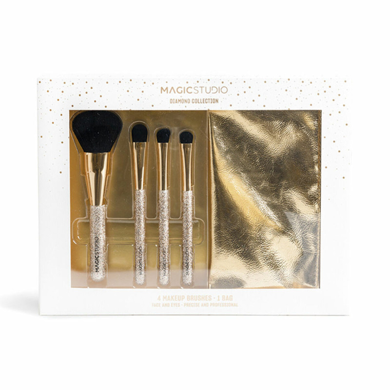 Set of Make-up Brushes Magic Studio Diamond Collection 5 Pieces