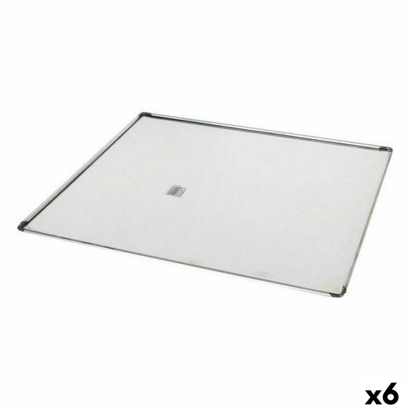 Baking tray VR Silver Aluminium Rectangular 41 x 37 x 0,5 cm (6 Units)