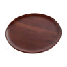 Tray Home ESPRIT Brown Golden Aluminium Acacia 30 x 30 x 8,5 cm