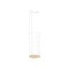 Toilet Roll Holder White Metal Bamboo 16,5 x 63,5 x 16,5 cm (4 Units)