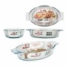 Serving Platter Quttin VEN8435476251502 Oval Glass 400 ml 20 x 11,5 x 4 cm (8 Units) (20 x 11,5 cm)