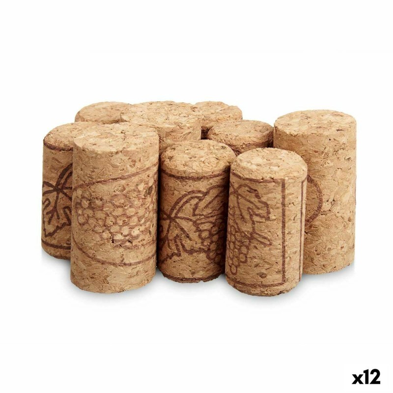 Set of Plugs and Sockets Cork (12 Units)