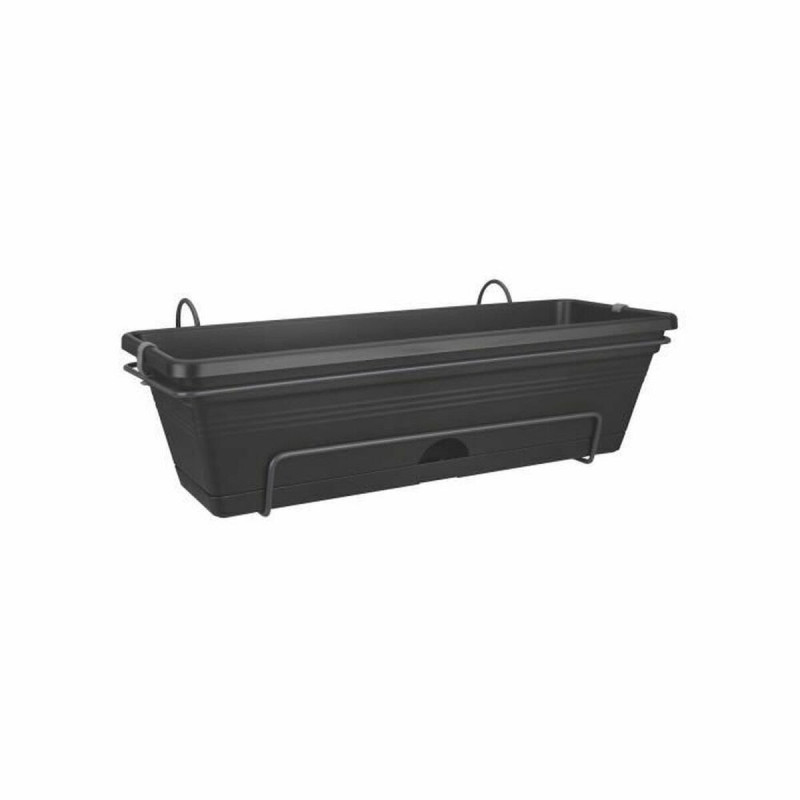 Plant pot Elho Basics 25,7 x 47,3 x 16,7 cm Black Green Plastic