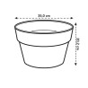 Plant pot Elho Loft Urban Blue polypropylene Circular Ø 35 cm