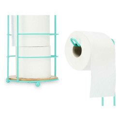 Toilet Roll Holder Mint Metal Bamboo 16,5 x 63,5 x 16,5 cm (4 Units)