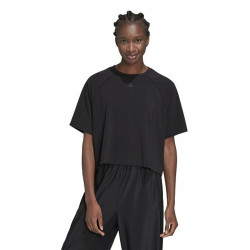 Women’s Short Sleeve T-Shirt Adidas Aeroready Wrap-Back Black