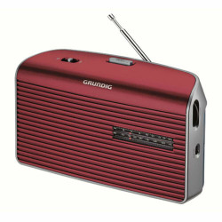 Transistor Radio Grundig Red Analog