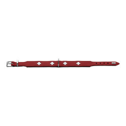 Dog collar Hunter Swiss Red/Black (24-28.5 cm)